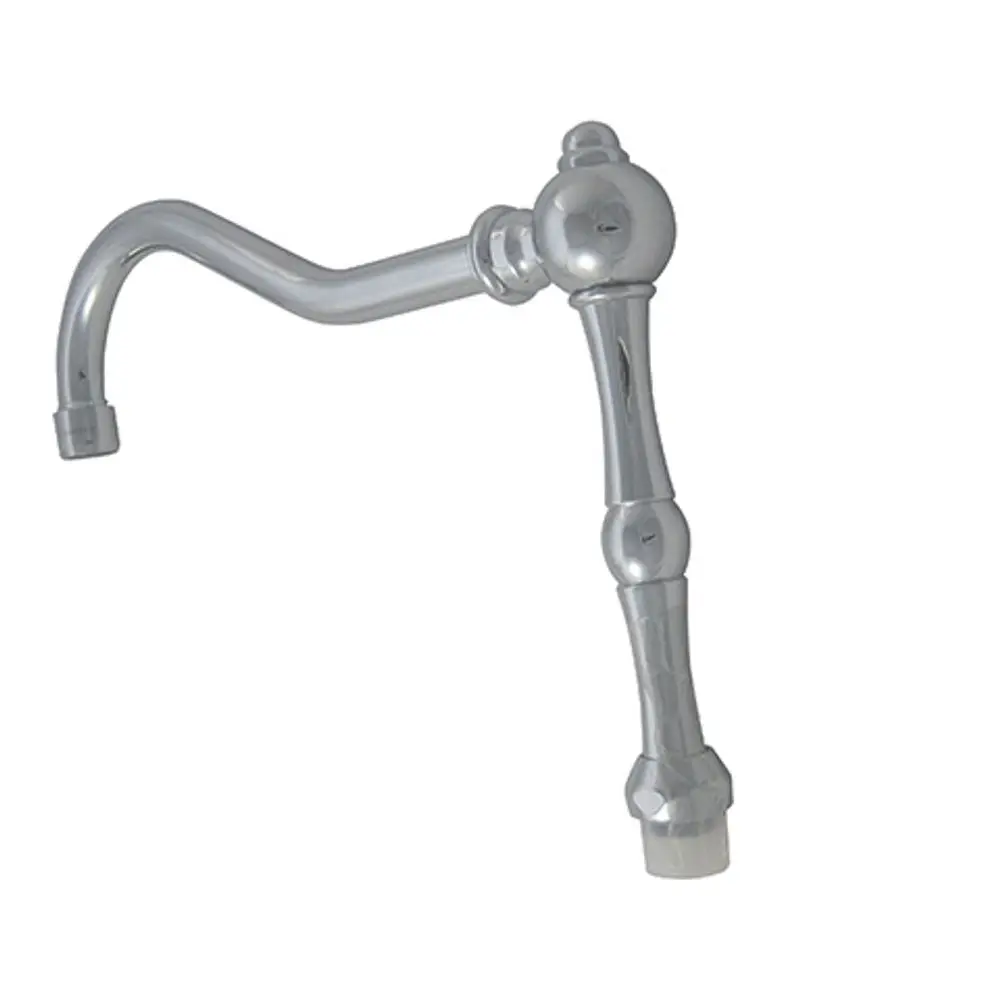 Ersatzteil für Wasserhahn aus verchromtem Material, mit gebogenem Auslauf und angeschlossener Armatur. Zur Verwendung in Kludi-Produkten geeignet.